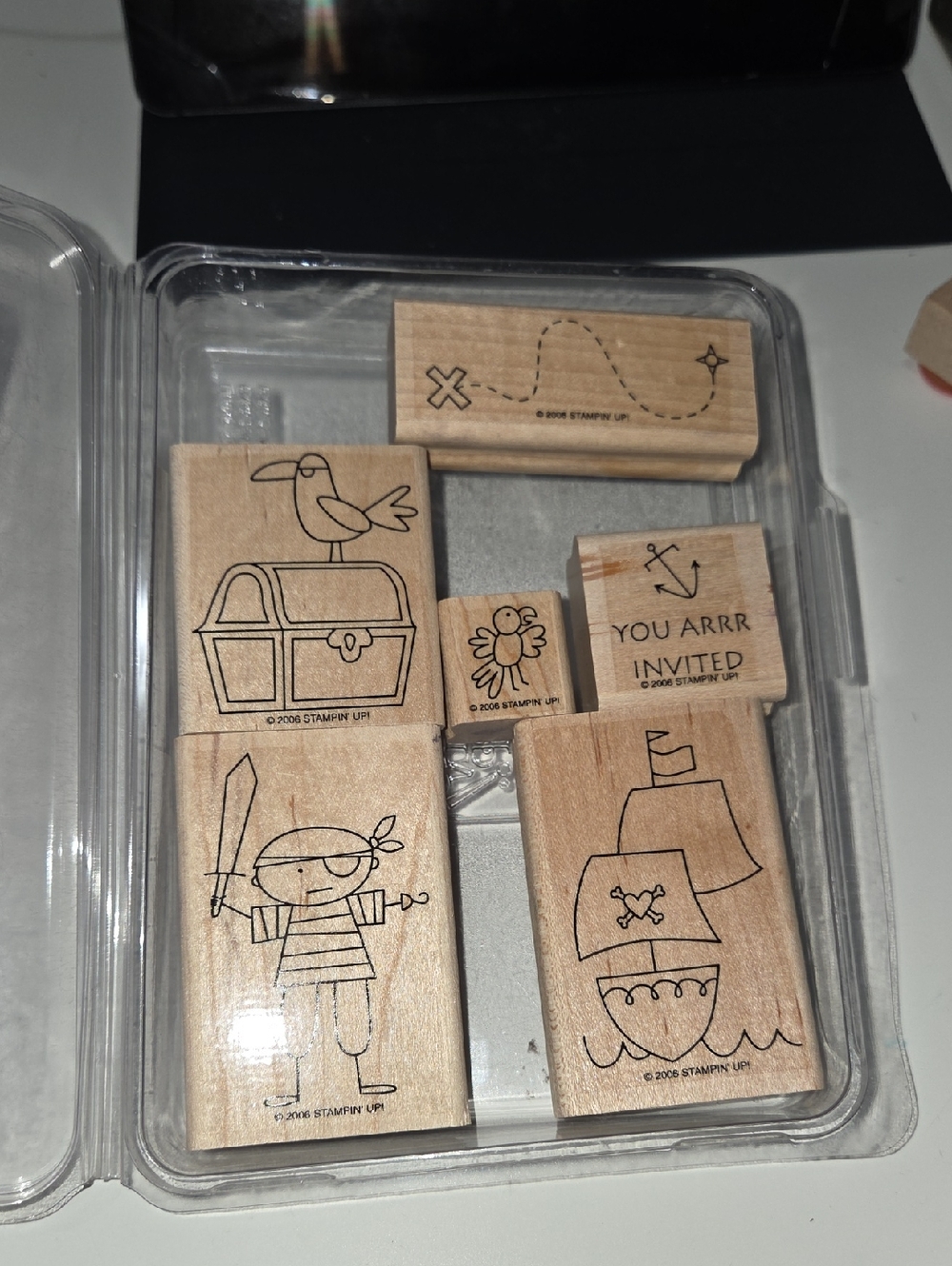 Ahoy Matey Pirate Stampin up rubber stamps